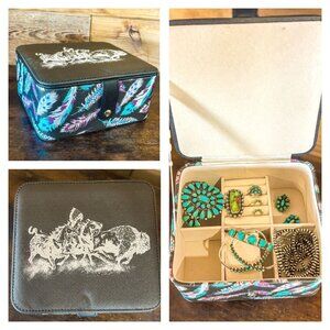 Feather Rain Travel Jewelry Box